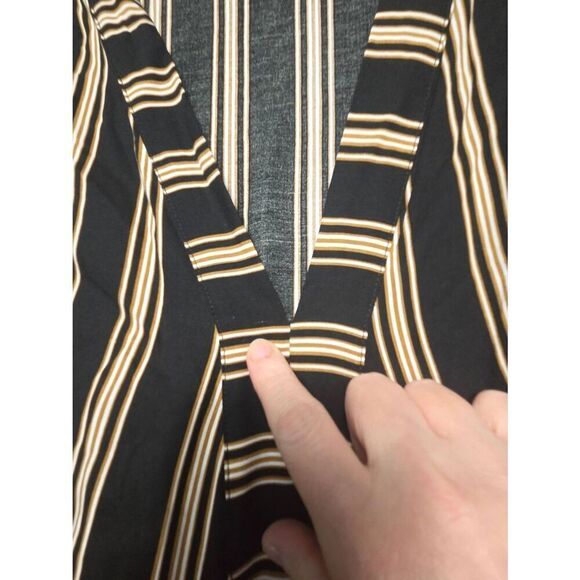 Uma and Leopold Anita Striped Midi Kaftan Dress Sz. XL - Picture 10 of 10